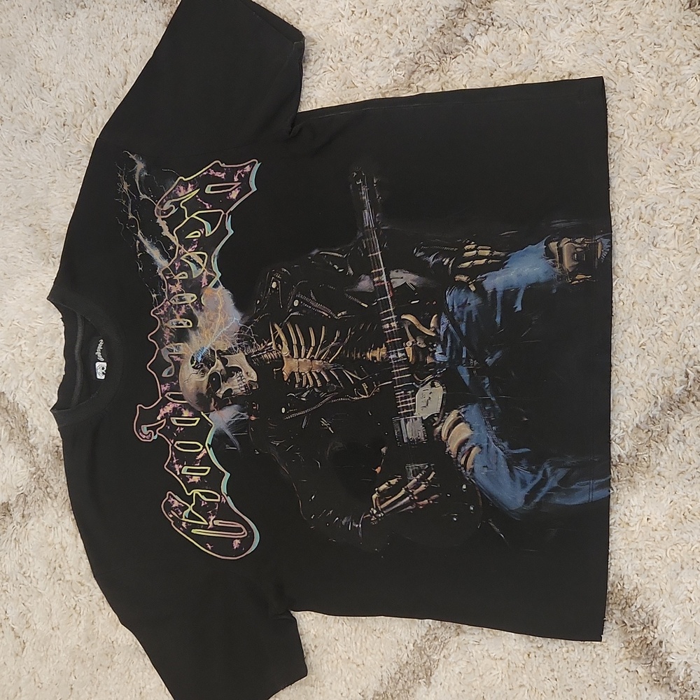 Mens Godspeed "Skeleton Rocker" Graphic Tshirt. Size M.
